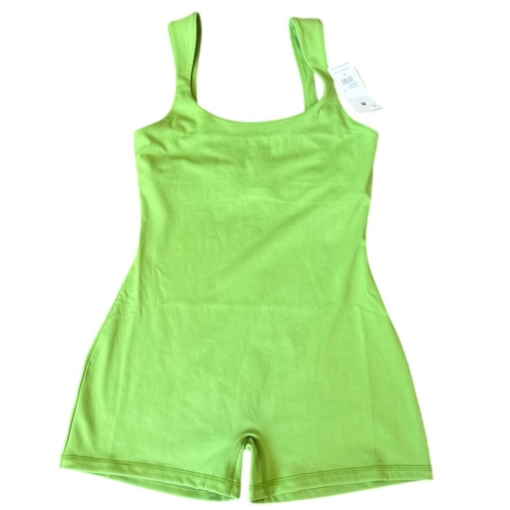 NWT Spiritual Gangster Green Salem Short Bodysuit Yoga Women Size Medium‎